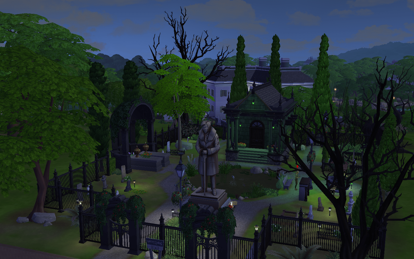 where is the graveyard in sims 3 pc